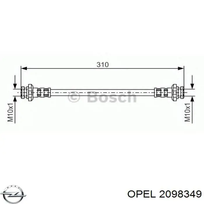 Лампи Opel 2098349 ціна, від 0.45 USD