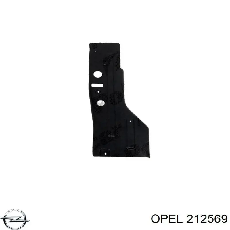 Захист двигуна, правий Opel 212569 ціна, від 22.80 USD
