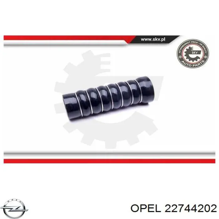 Шланг/патрубок интеркуллера 95405608 General Motors