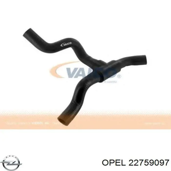 Шланг розширювального бачка, верхній Opel 22759097 ціна, від 7.55 USD