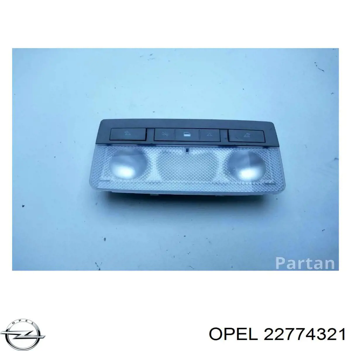 Плафон освітлення салону/кабіни Opel 22774321 ціна, від 11.41 USD