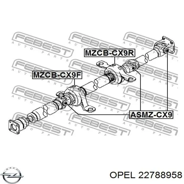 Купити 42529901 General Motors Кардан задній