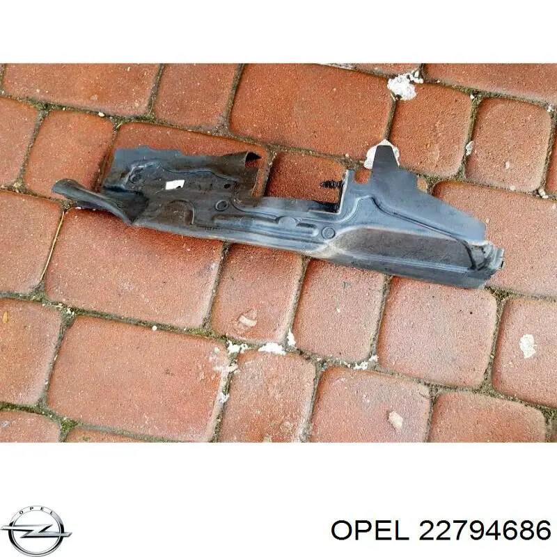 22794686 Opel Повітропровід (дефлектор) радіатора, лівий
