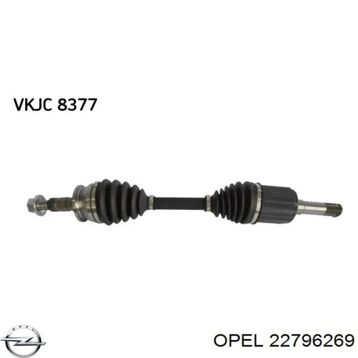 Купити 22796269 Opel Піввісь права