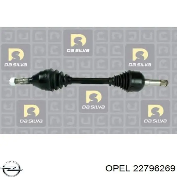 Піввісь передня, права Opel 22796269 ціна, від 81.38 USD