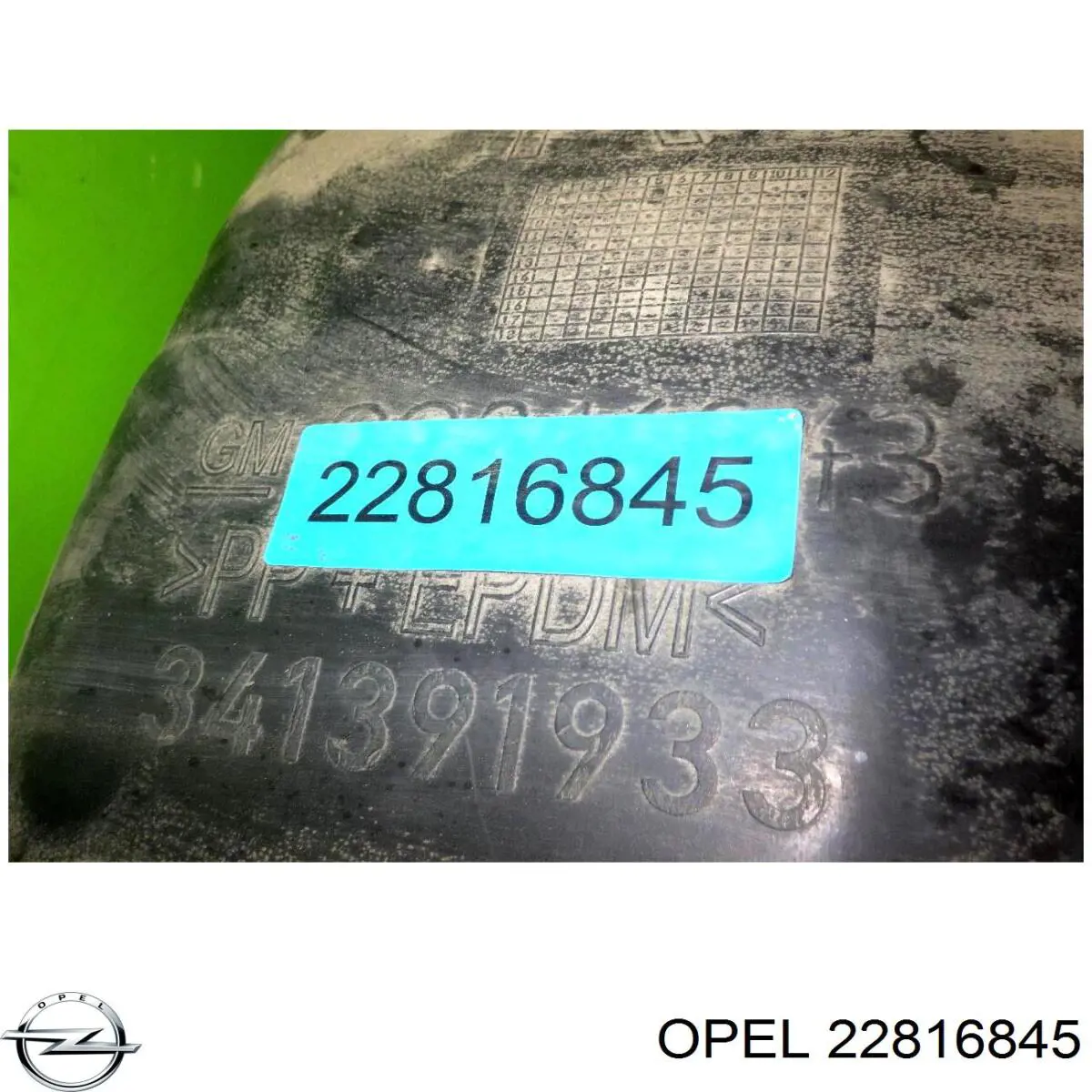 22816845 Opel підкрилок заднього крила, правий