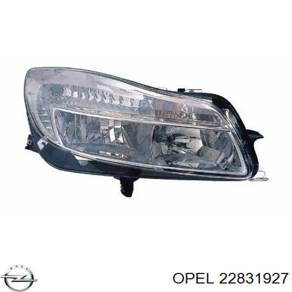 Основна фара - вставка Opel 22831927 ціна, від 145.64 USD