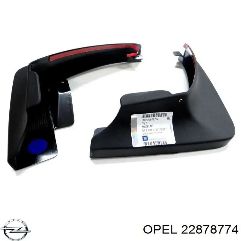 Задні бризковики Opel 22878774 ціна, від 39.11 USD