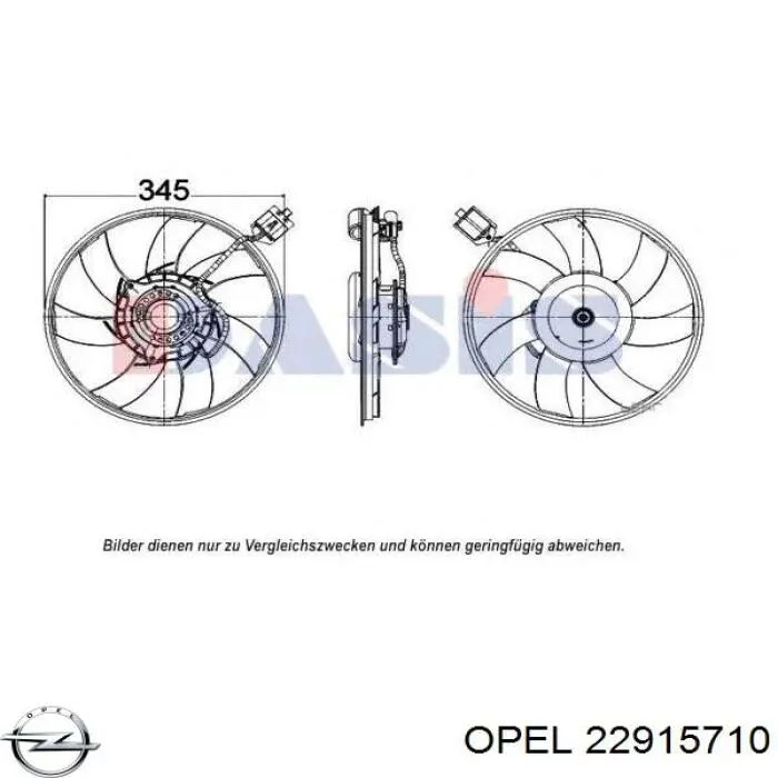 Вентилятор системи охолодження лівий Mahle Original CFF341000P ціна, від 223.11 USD