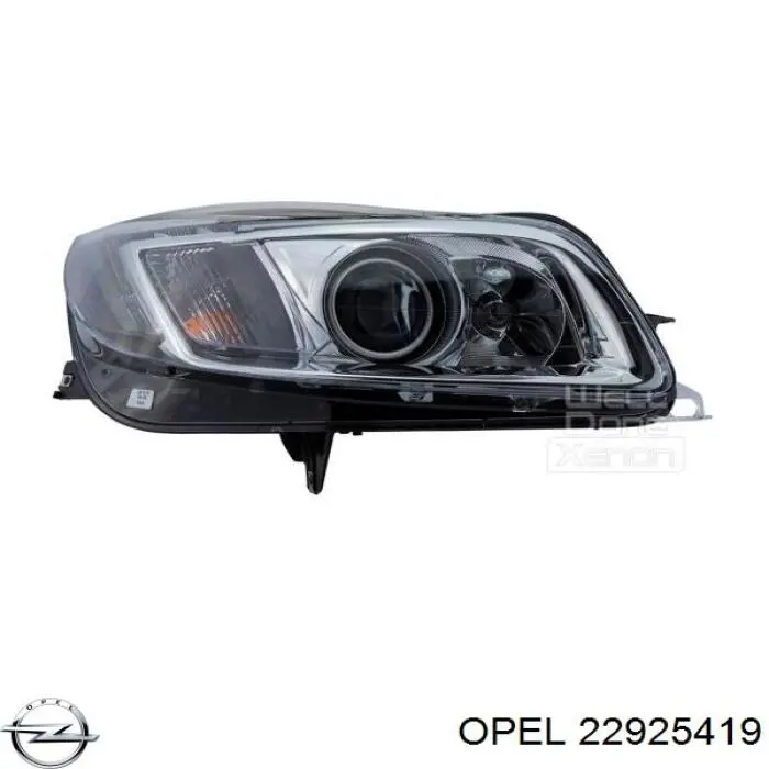Основна фара - вставка Opel 22925419 ціна, від 955.65 USD