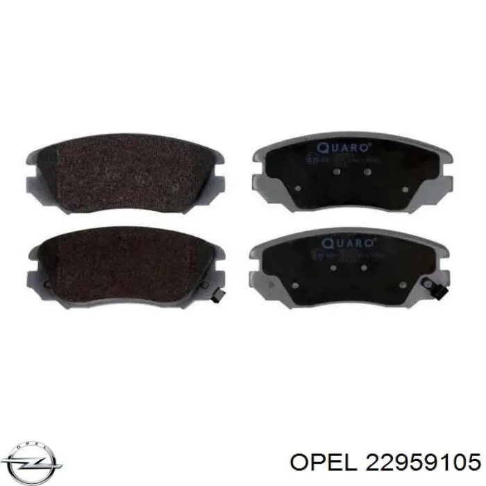 Гальмівні колодки Opel 22959105 ціна, від 29.73 USD