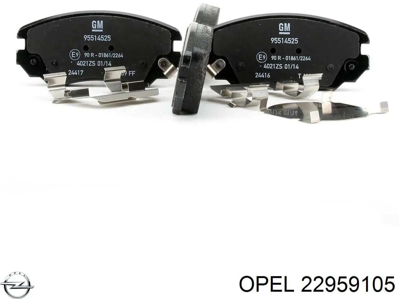 22959105 Opel Передні гальмівні колодки