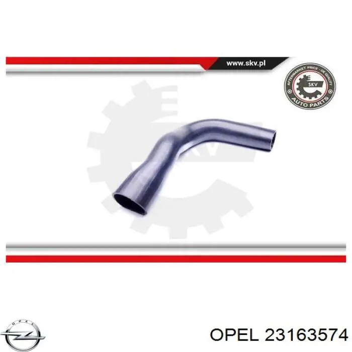 Трубка, що нагнітається Opel 23163574 ціна, від 21.09 USD