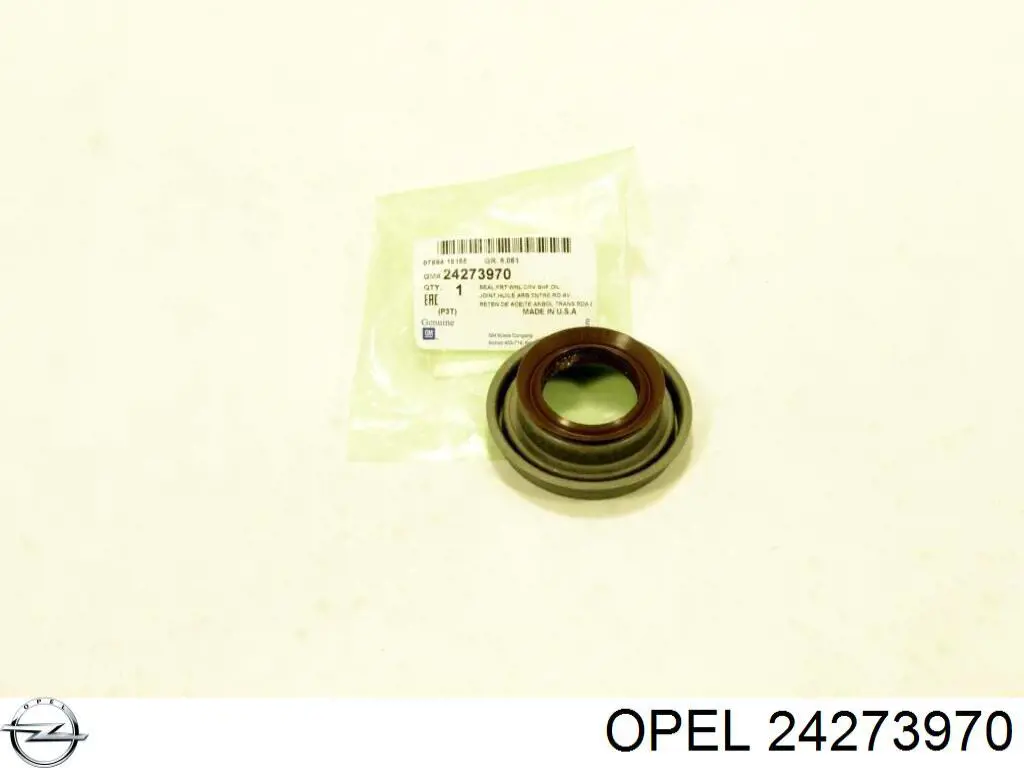 24273970 Opel Сальник півосі переднього моста, правої