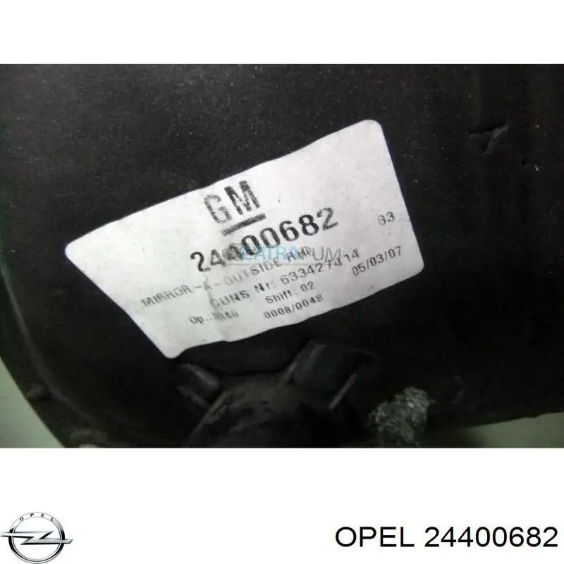 Купити 24400682 Opel Дзеркало праве