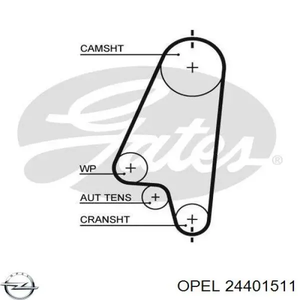 24401511 Opel прокладка впускного колектора