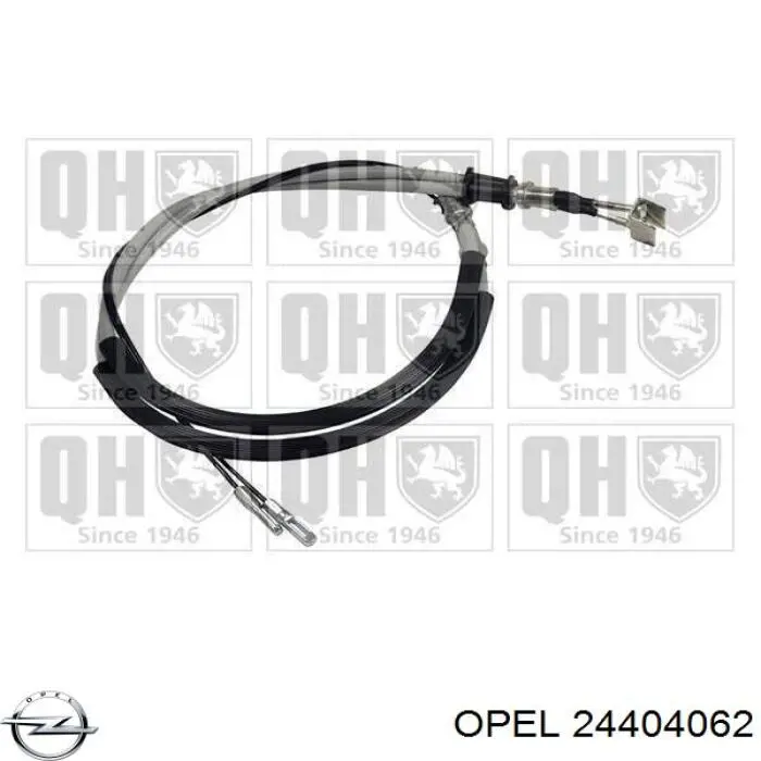 Трос ручного гальма задній, правий/лівий Opel 24404062 ціна, від 17.51 USD
