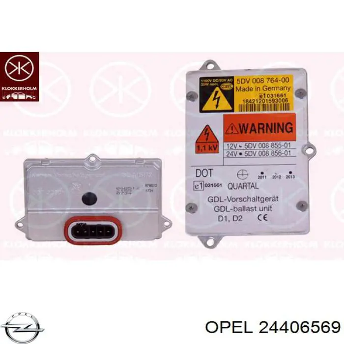 Купити 24406569 Opel Блок розпалювання, ксенон