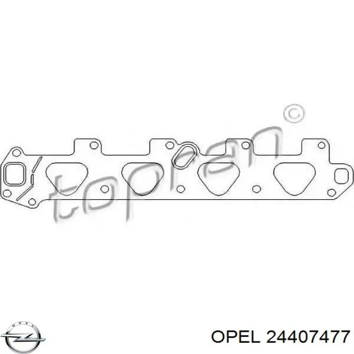 Прокладка впускного колектора Opel 24407477 ціна, від 3.57 USD