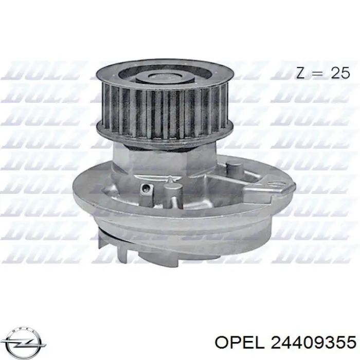 Помпа охолодження Opel 24409355 ціна, від 28.38 USD