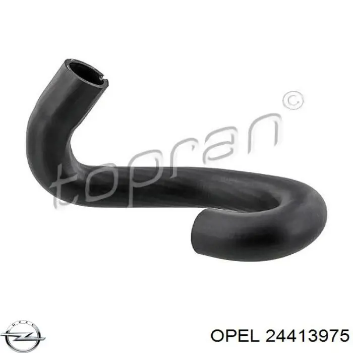 Шланг/патрубок радіатора охолодження, верхній 24413975 Opel