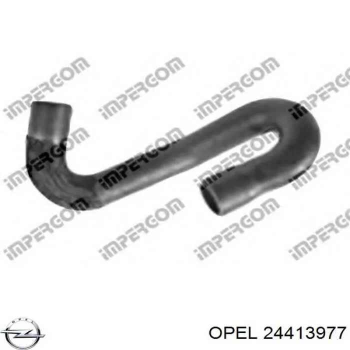 24413977 Opel шланг/патрубок радіатора охолодження, верхній