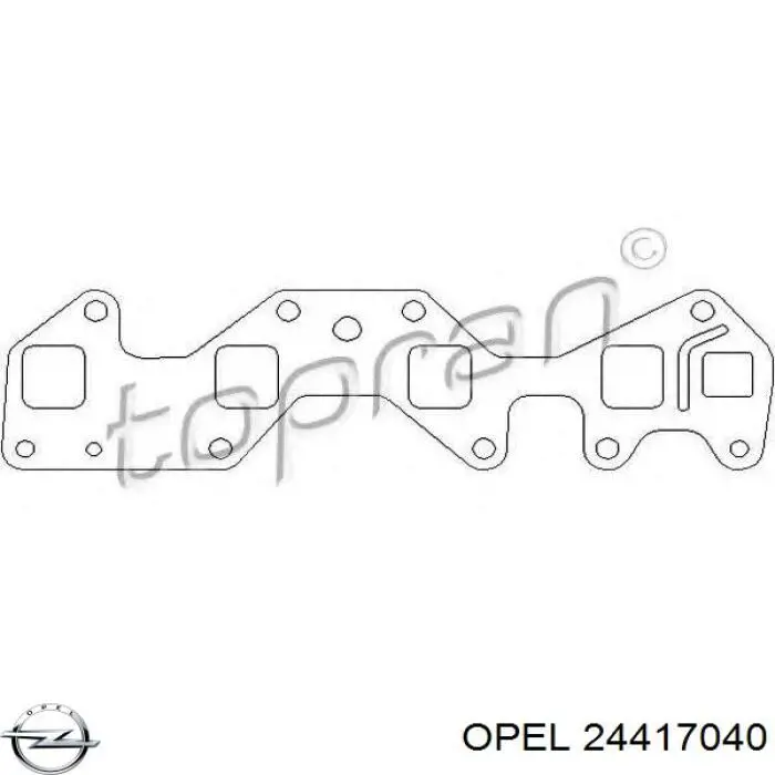 24417040 Opel прокладка впускного колектора