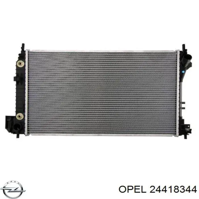 24418344 Opel радіатор охолодження двигуна