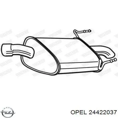 Купити 24422037 Opel Вихлоп