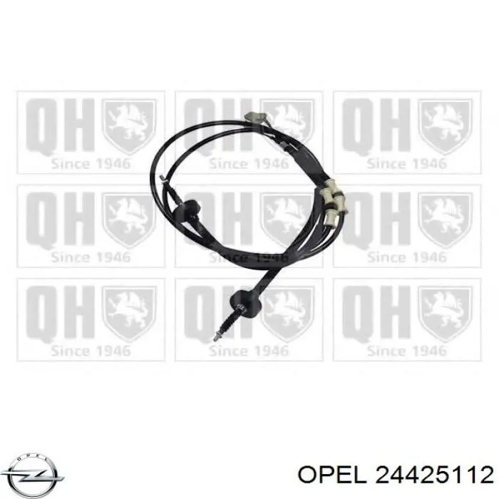 Купити 24425112 Opel Трос ручного гальма задній, правий/лівий