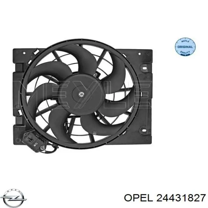 Вентилятор радіатора Opel 24431827 ціна, від 71.20 USD