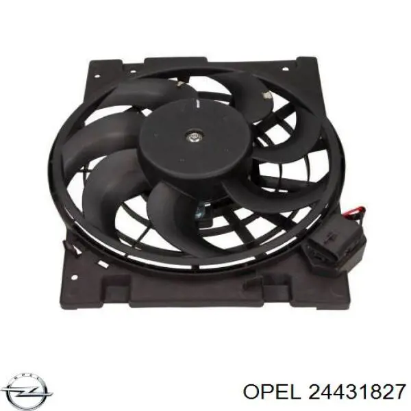 24431827 Opel електровентилятор охолодження в зборі (двигун + крильчатка)
