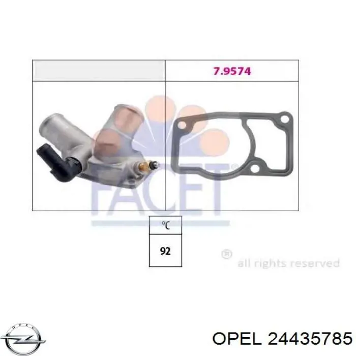 24435785 Opel Авто термостат