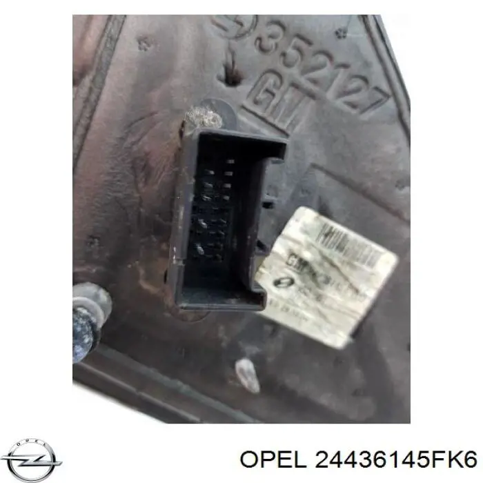 24436145FK6 Opel Дзеркало заднього виду, ліве