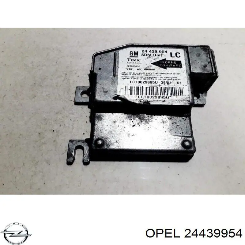 Модуль-процесор керування подушки безпеки 24439954 Opel
