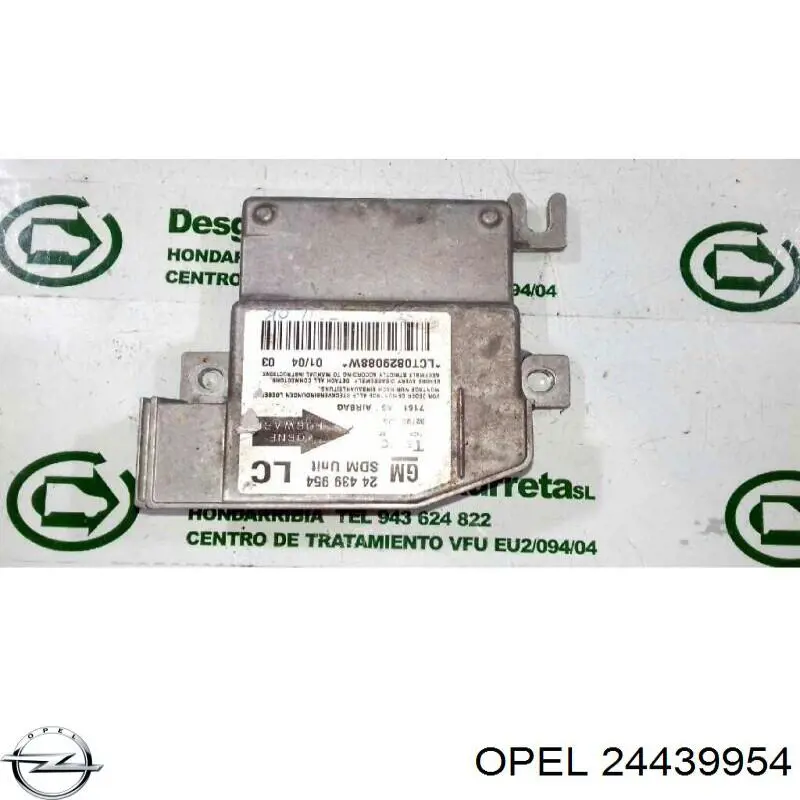Блок управління airbag Opel 24439954