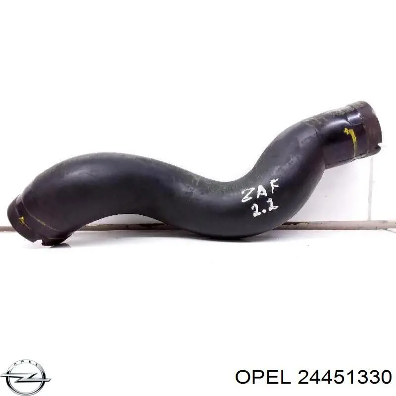 24451330 Opel шланг/патрубок интеркуллера, верхній лівий