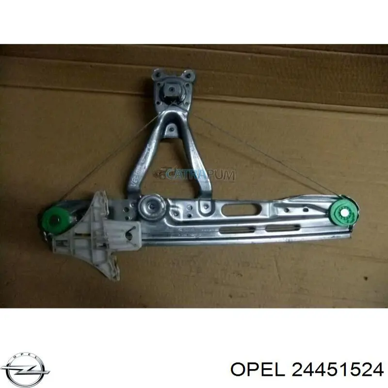 24451524 Opel Механізм стеклопод'емника двері задньої, лівої