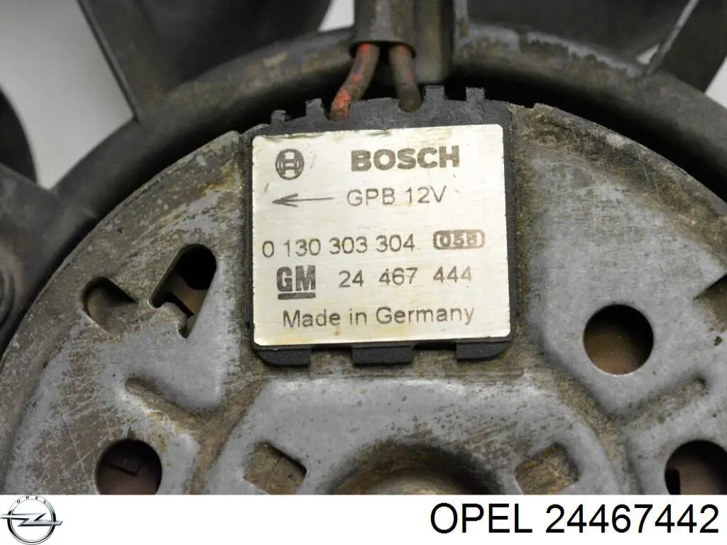 Вентилятор/крильчатка радіатора охолодження 24467442 Opel