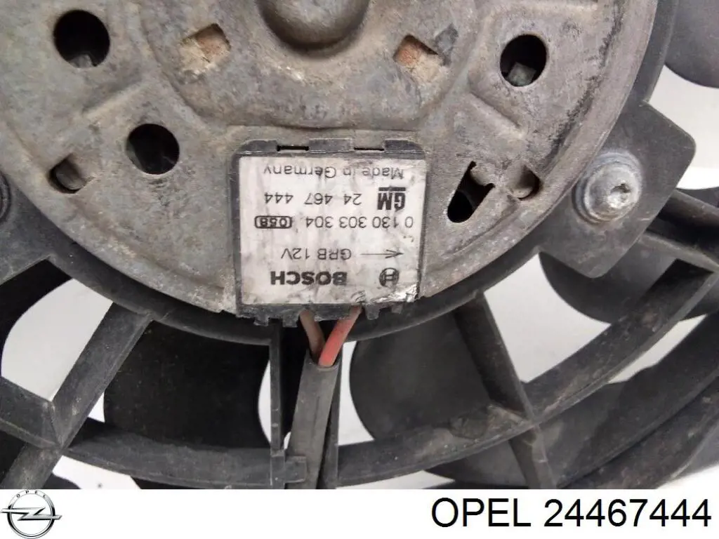 Вентилятор/крильчатка радіатора охолодження 24467444 Opel