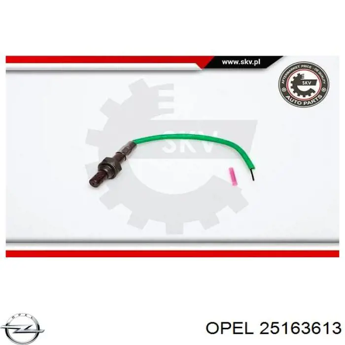 Лямбдазонд, датчик кисню до каталізатора Opel 25163613 ціна, від 34.58 USD