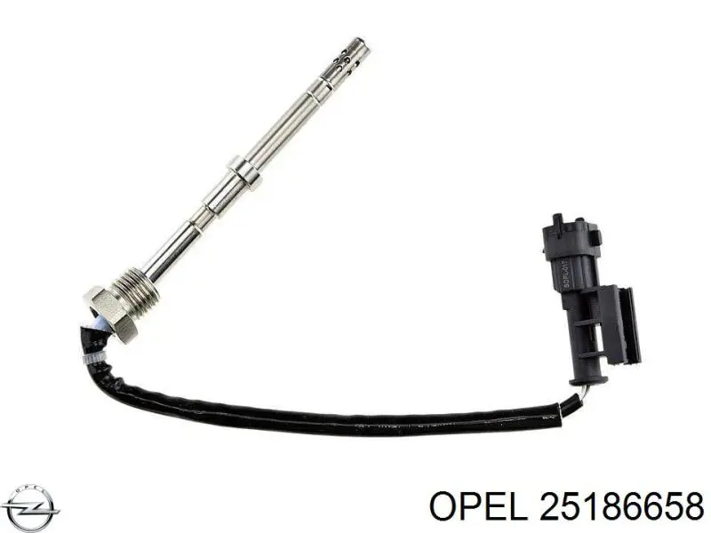 25186658 Opel датчик температури відпрацьованих газів (вг, після фільтра сажі)