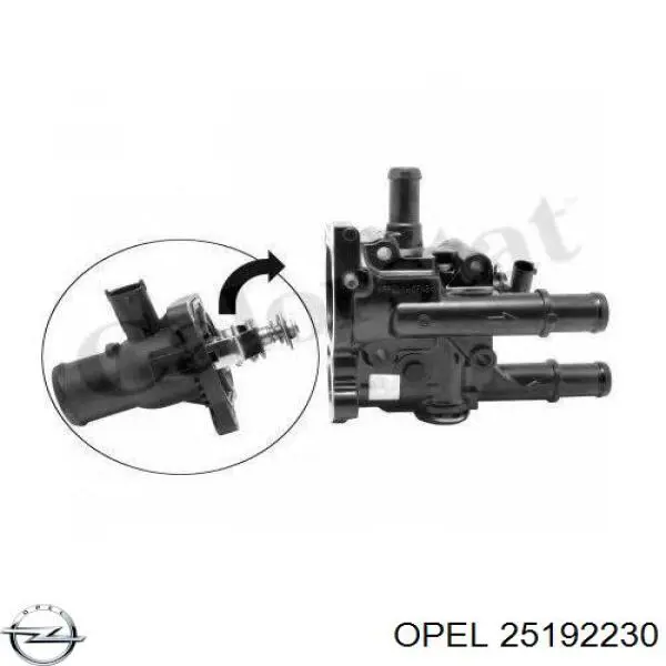 Купити 25192230 Opel Корпус термостата