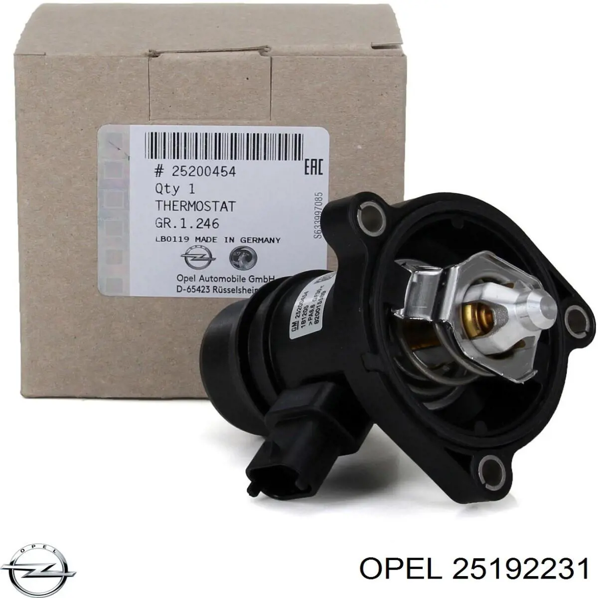 Корпус термостата 25192231 Opel