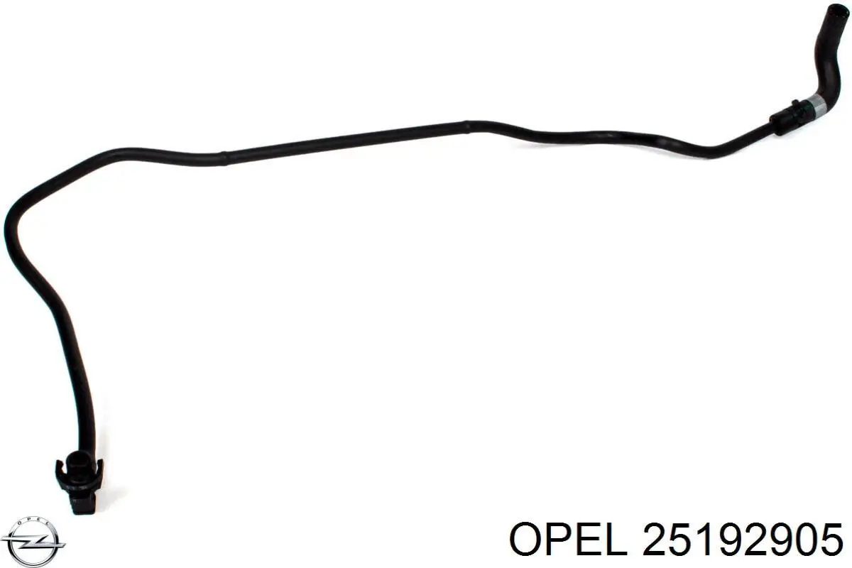 25192905 Opel шланг (патрубок обігріву дросельної заслінки)