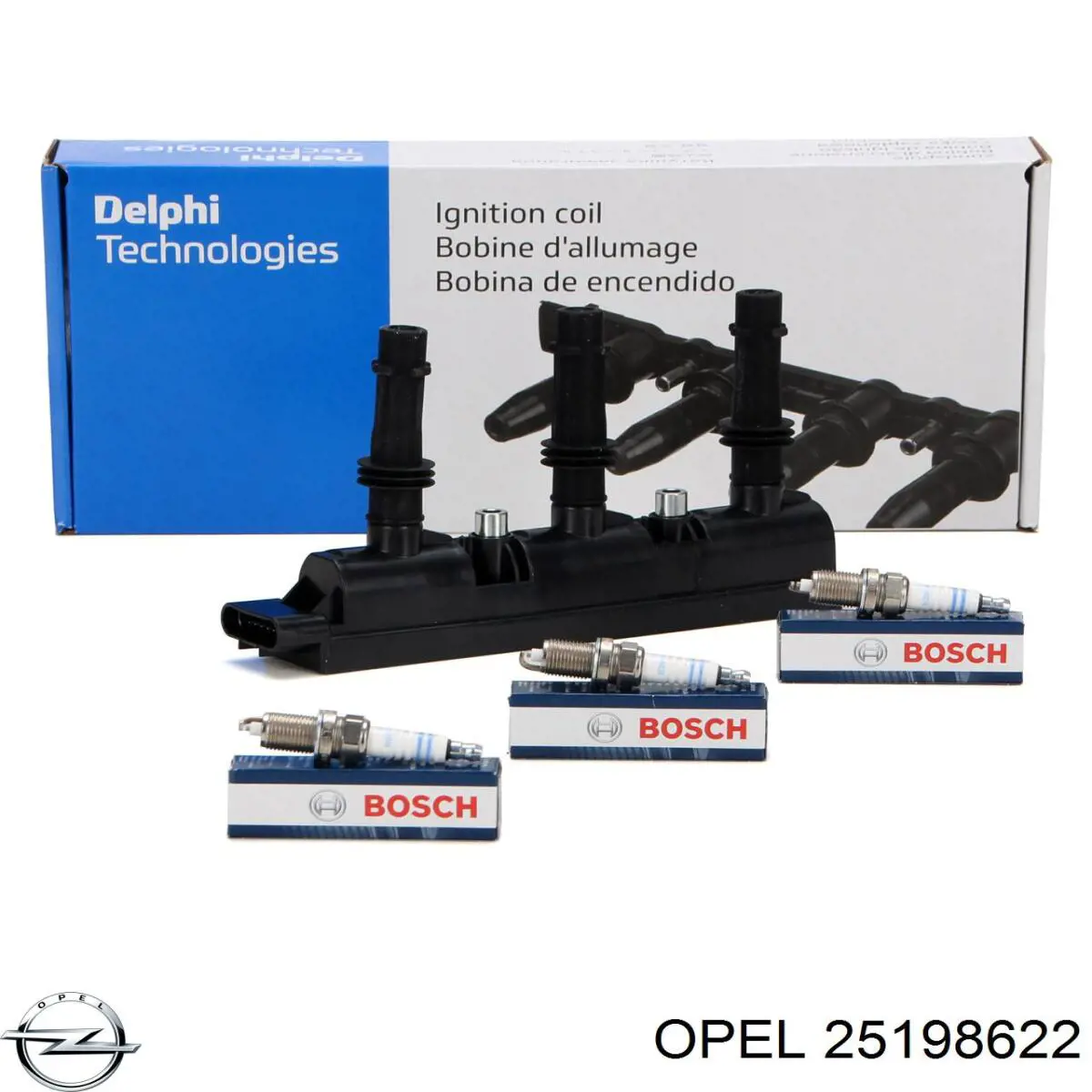 Котушка запалювання Opel 25198622 ціна, від 102.14 USD