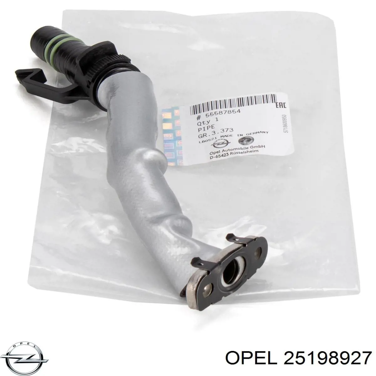 25198927 Opel Штуцер шланга охолодження турбіни
