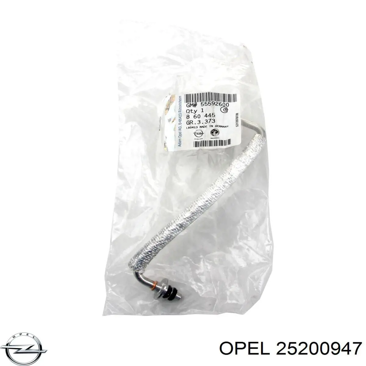 Трубка/шланг подачі масла до турбіни Opel 25200947 ціна, від 28.56 USD