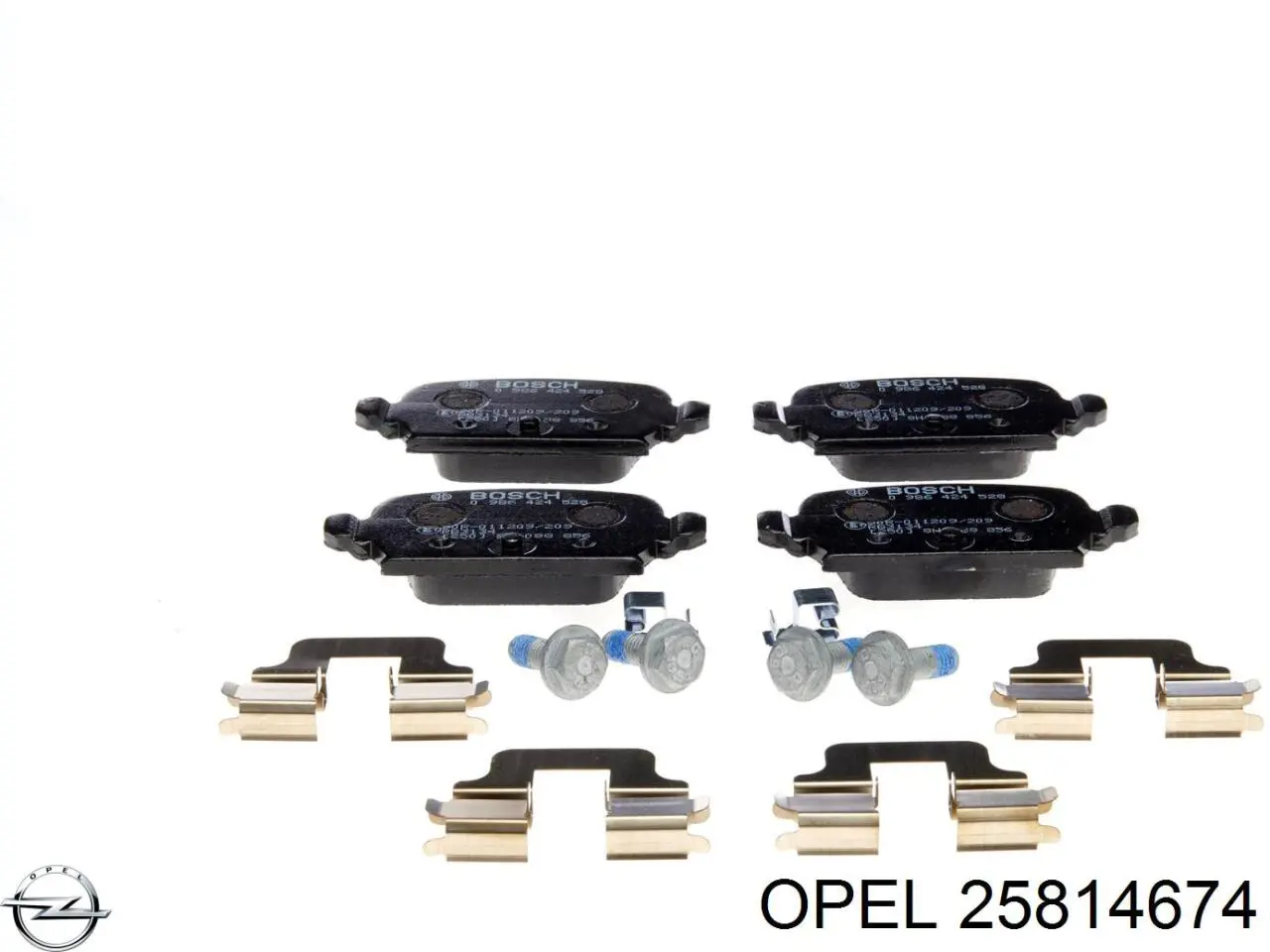 Задні гальмівні колодки Opel 25814674 ціна, від 49.04 USD