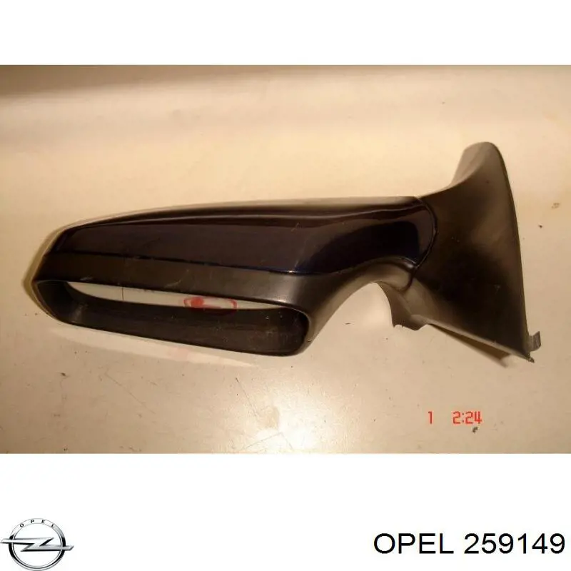 Ліве бокове дзеркало 259149 Opel
